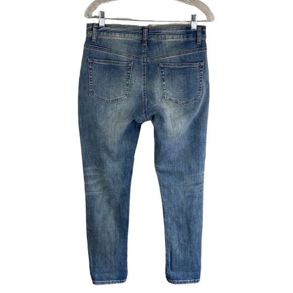 Altar'd State Light Wash Factory Destroyed Ripped Jeans 19024AS Size 26 - Picture 3 of 16